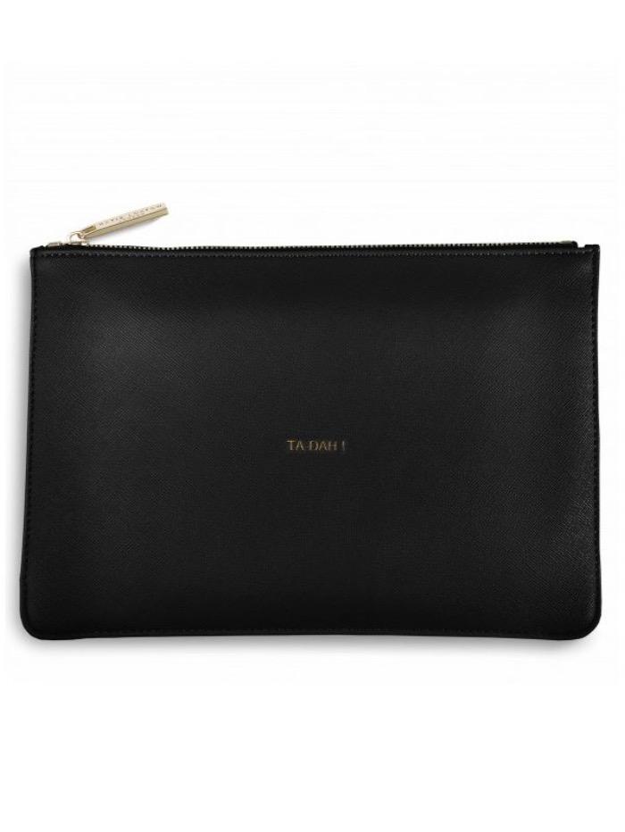 Katie Loxton Gifts Katie Loxton Perfect Pouch Ta Dah Black KLB006 izzi-of-baslow