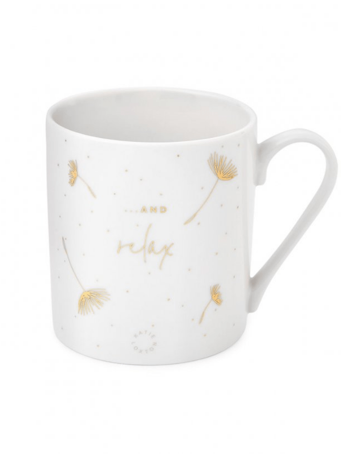 Katie Loxton Gifts One Size Katie Loxton And Relax Porcelain Mug KLCW072 izzi-of-baslow