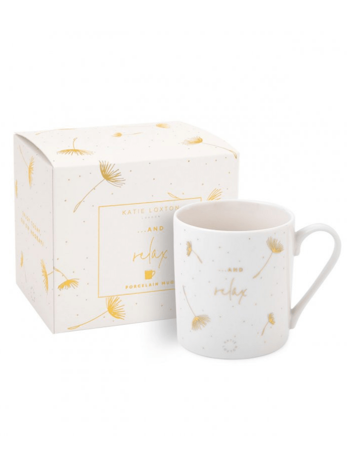 Katie Loxton Gifts One Size Katie Loxton And Relax Porcelain Mug KLCW072 izzi-of-baslow