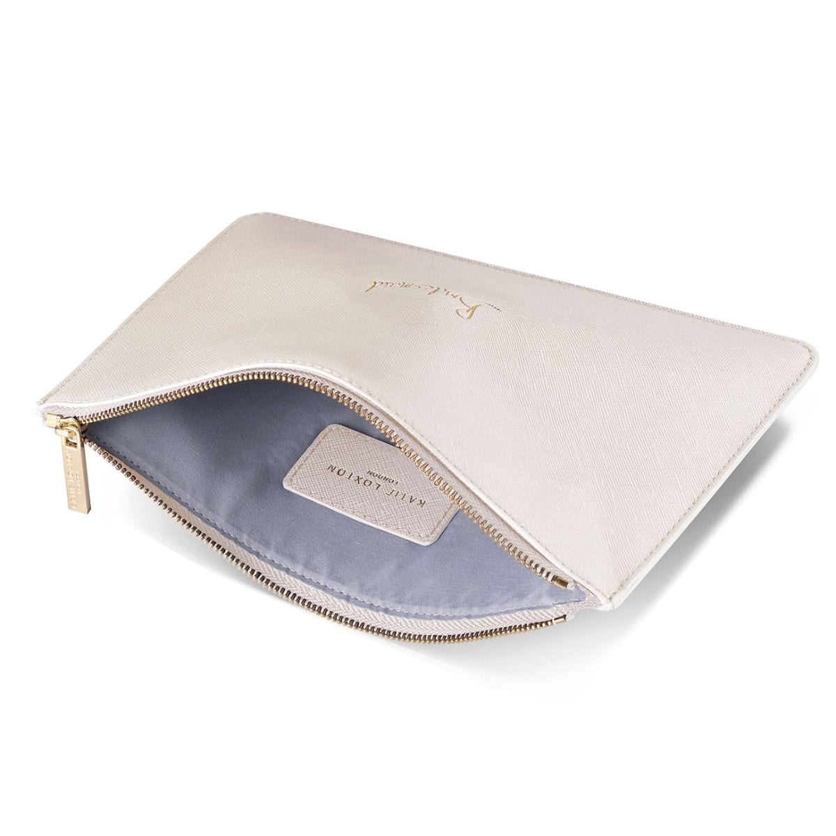 Katie Loxton Gifts One Size Katie Loxton Bridesmaid Perfect Pouch in Metallic White KLB213 izzi-of-baslow