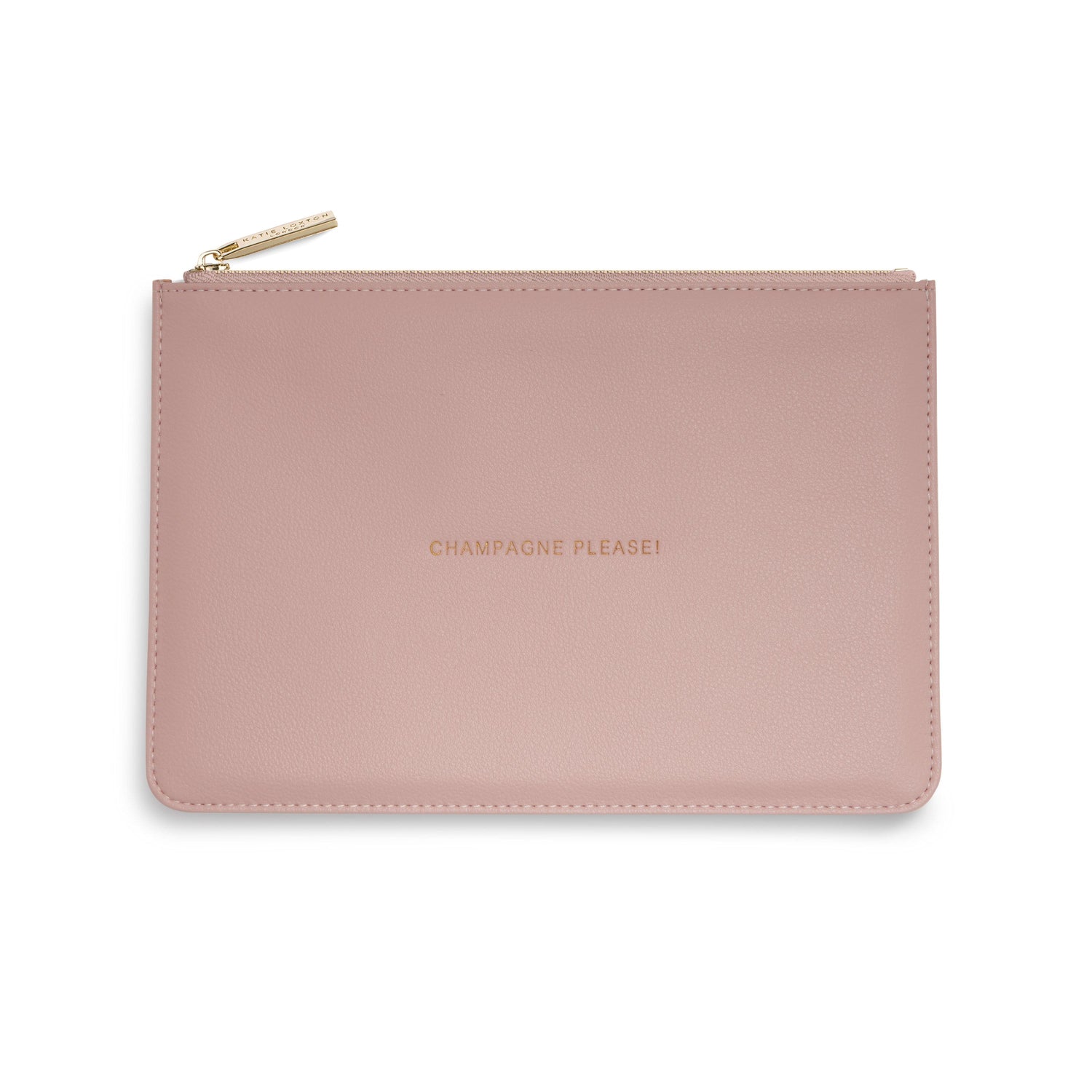 Katie Loxton Gifts One Size Katie Loxton Champagne Please Perfect Pouch Pink KLB742 izzi-of-baslow