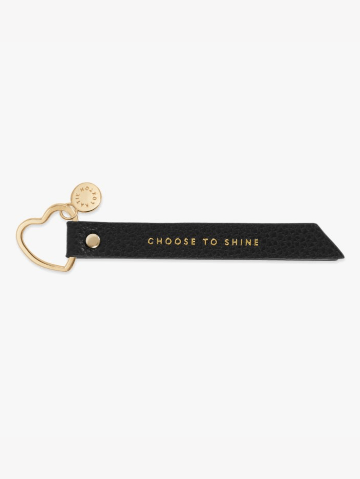 Katie Loxton Gifts One Size Katie Loxton Choose To Shine Black Keyring KLB1306 izzi-of-baslow