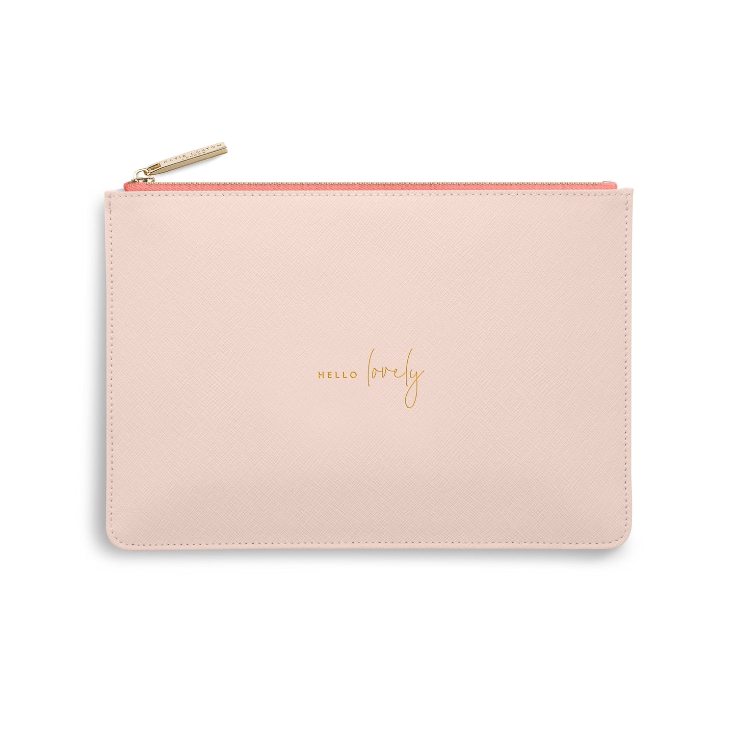 Katie Loxton Gifts One Size Katie Loxton Hello Lovely Colour Pop Perfect Pouch in Pale Pink KLB748 izzi-of-baslow