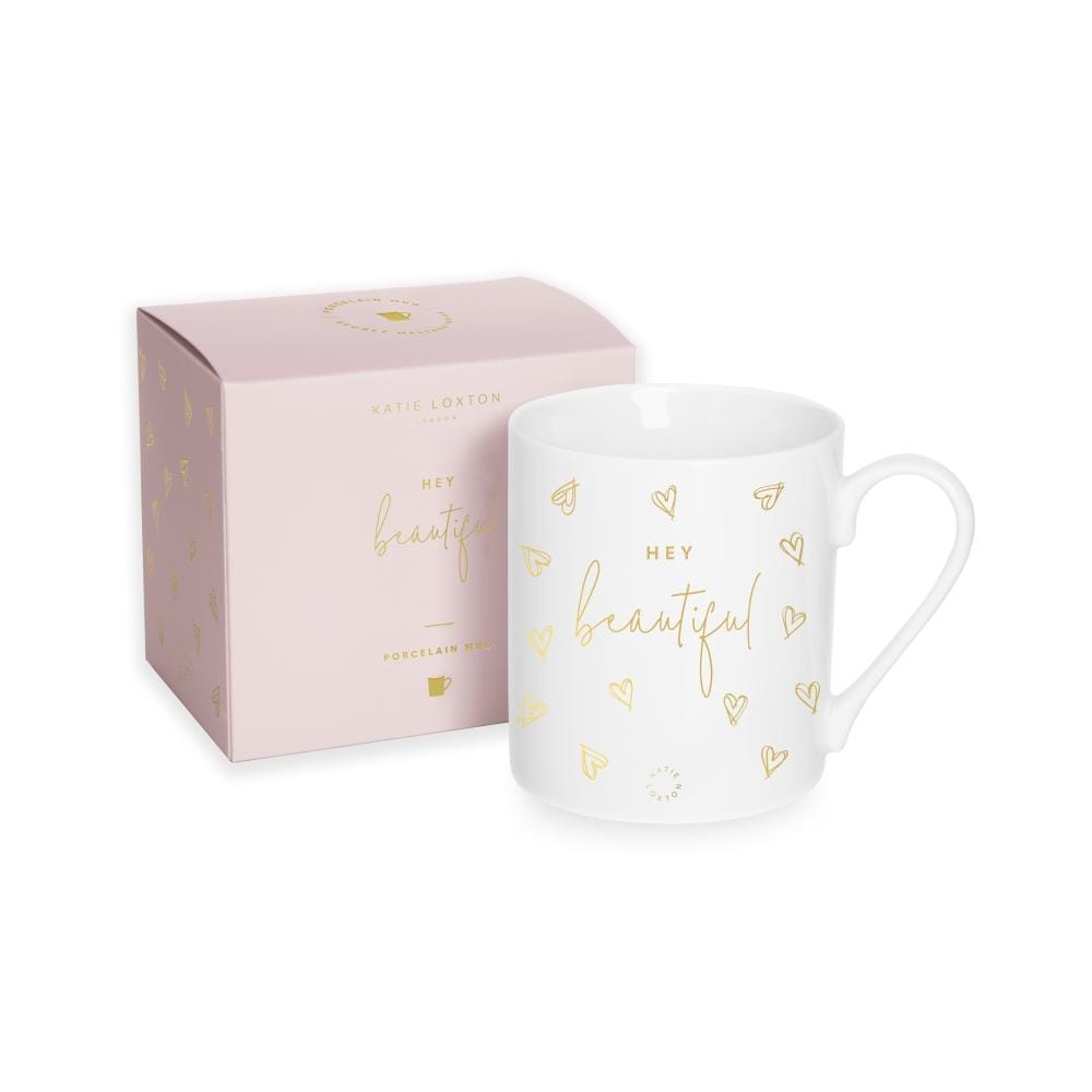 Katie Loxton Gifts One Size Katie Loxton Hey Beautiful Porcelain Mug KLCW010 izzi-of-baslow