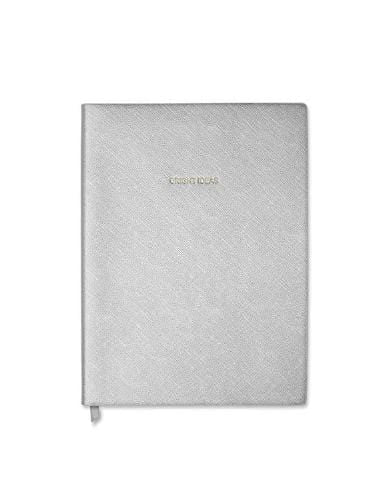 Katie Loxton Gifts One Size Katie Loxton Large Bright Ideas Notebook Metallic Silver KLB168 izzi-of-baslow