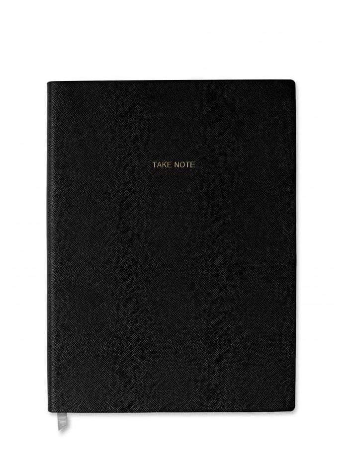 Katie Loxton Gifts One Size Katie Loxton Large Notebook Take Note Black KLB169 izzi-of-baslow