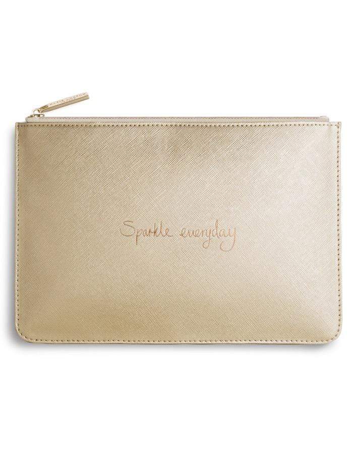 Katie Loxton Gifts One Size Katie Loxton Metallic Gold Perfect Pouch Sparkle Everyday KLB204 izzi-of-baslow