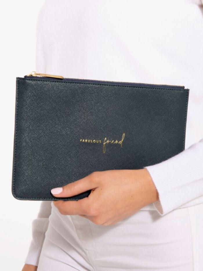 Katie Loxton Gifts One Size Katie Loxton Navy Perfect Pouch Fabulous Friend  KLB603 izzi-of-baslow