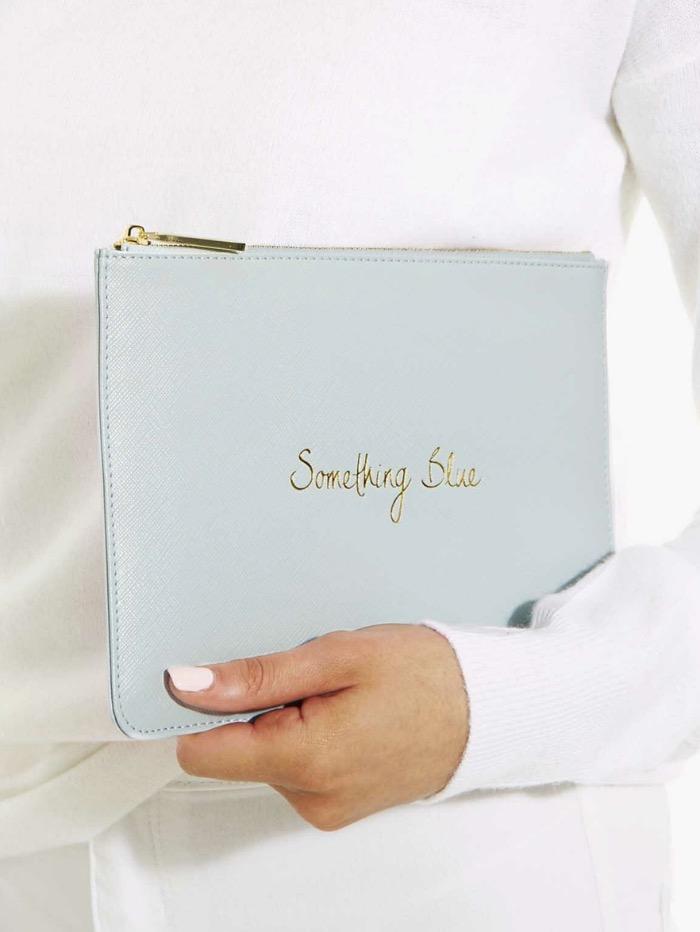 Katie Loxton Gifts One Size Katie Loxton Pastel Blue Perfect Pouch Something Blue KLB239 izzi-of-baslow