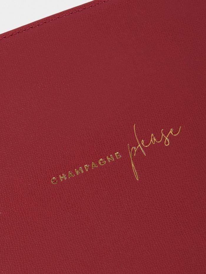 Katie Loxton Gifts One Size Katie Loxton Red Perfect Pouch Champagne Please KLB1932 izzi-of-baslow