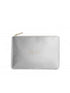 Katie Loxton Gifts One Size Katie Loxton Shine Bright Perfect Pouch Metallic Silver KLB203 izzi-of-baslow