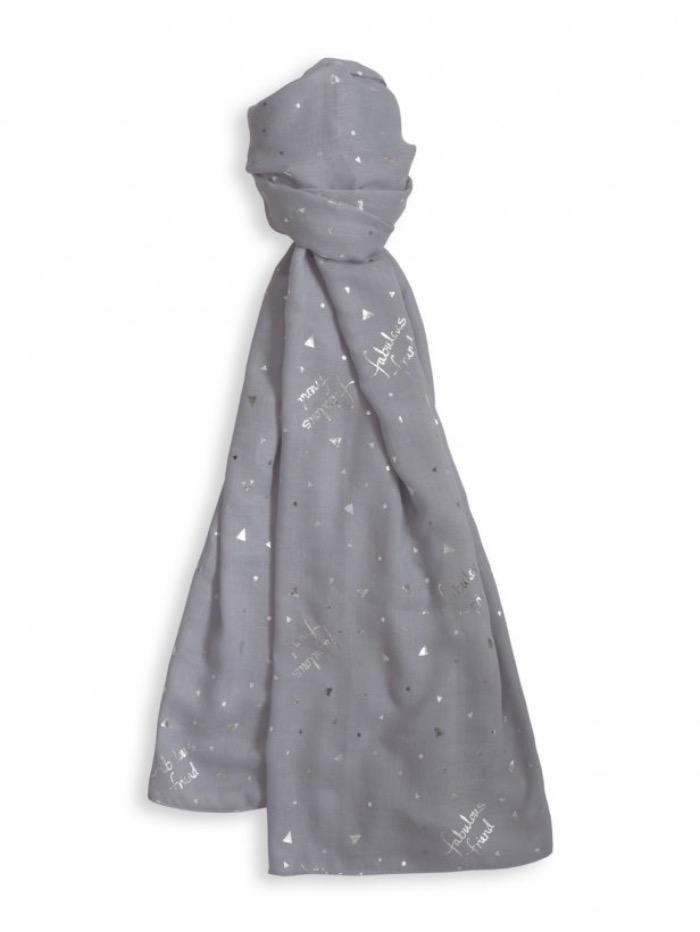 Katie Loxton Gifts One Size Katie Loxton Soft Fabulous Friend Scarf Pale Grey  KLS096 izzi-of-baslow