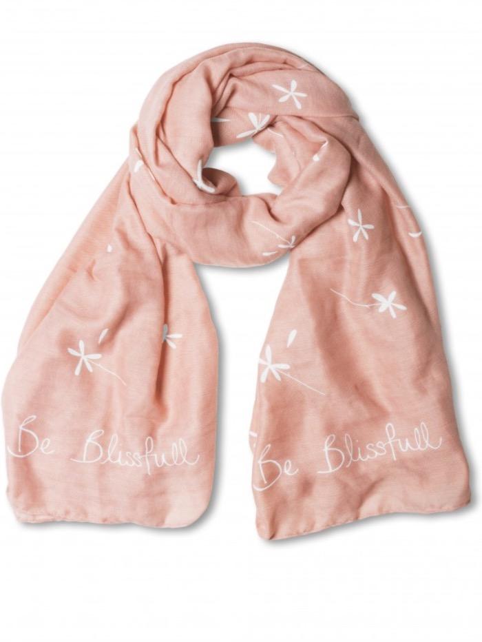 Katie Loxton Gifts One Size Katie Loxton Soft Scarf Pale Pink Be Blissful KLS040 izzi-of-baslow