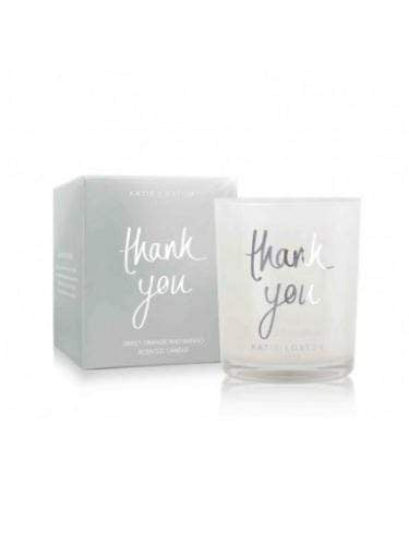 Katie Loxton Gifts One Size Katie Loxton Thank You Candle Sweet Orange and Mango KLC068 izzi-of-baslow