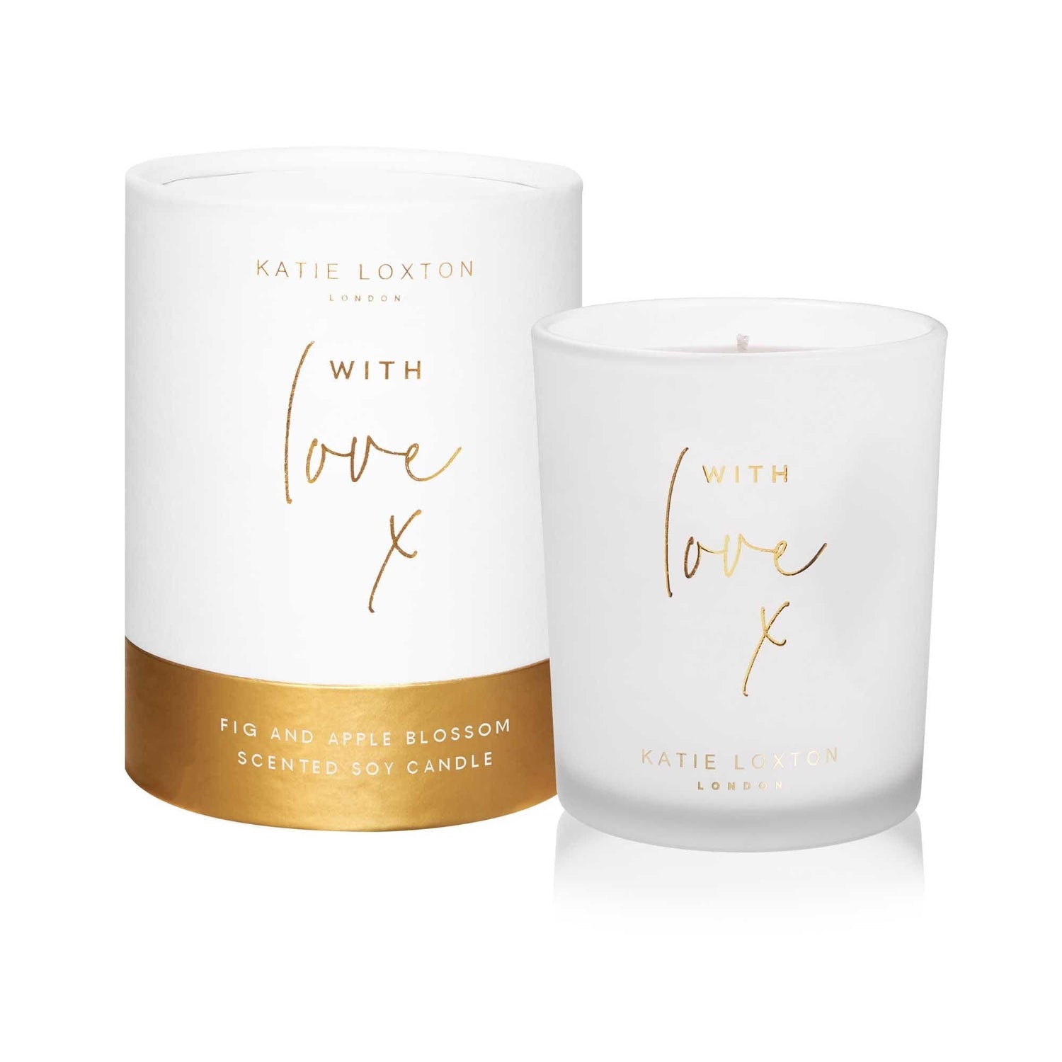 Katie Loxton Gifts One Size Katie Loxton With Love Candle Fig and Apple Blossom KLC131 izzi-of-baslow