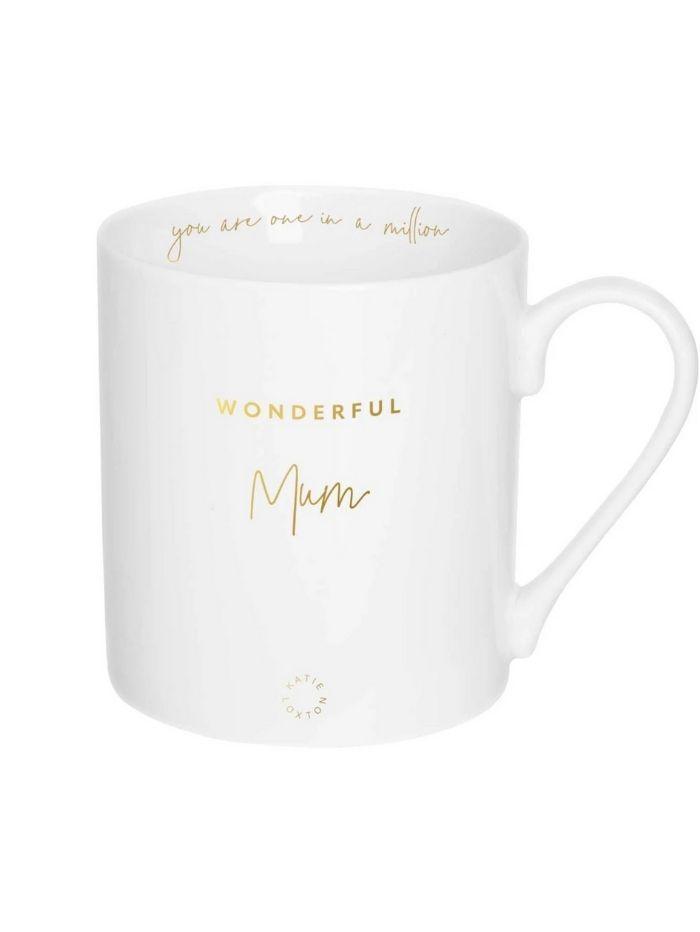 Katie Loxton Gifts One Size Katie Loxton Wonderful Mum Porcelain Mug KLCW002 izzi-of-baslow