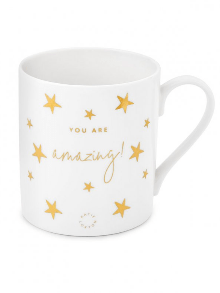 Katie Loxton Gifts One Size Katie Loxton You Are Amazing Porcelain Heart Mug KLCW073 izzi-of-baslow