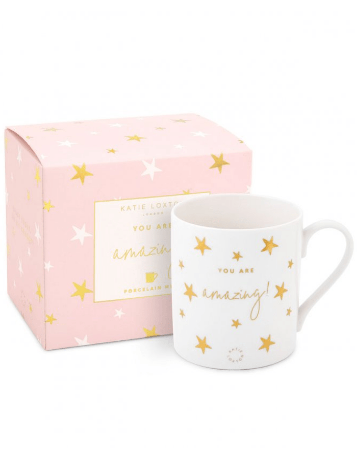 Katie Loxton Gifts One Size Katie Loxton You Are Amazing Porcelain Heart Mug KLCW073 izzi-of-baslow