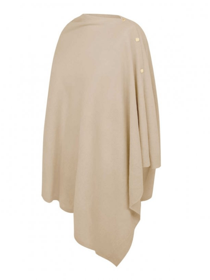 Katie Loxton Knitwear One Size Katie Loxton Eve Multiway Poncho Natural KLS266 izzi-of-baslow