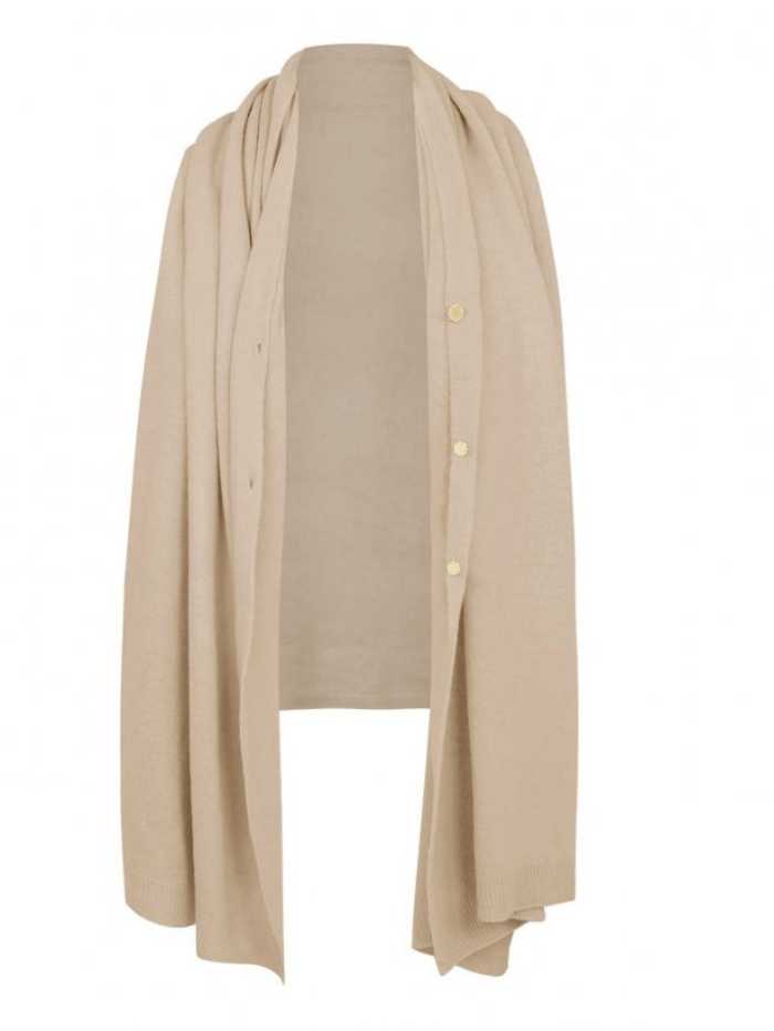 Katie Loxton Knitwear One Size Katie Loxton Eve Multiway Poncho Natural KLS266 izzi-of-baslow