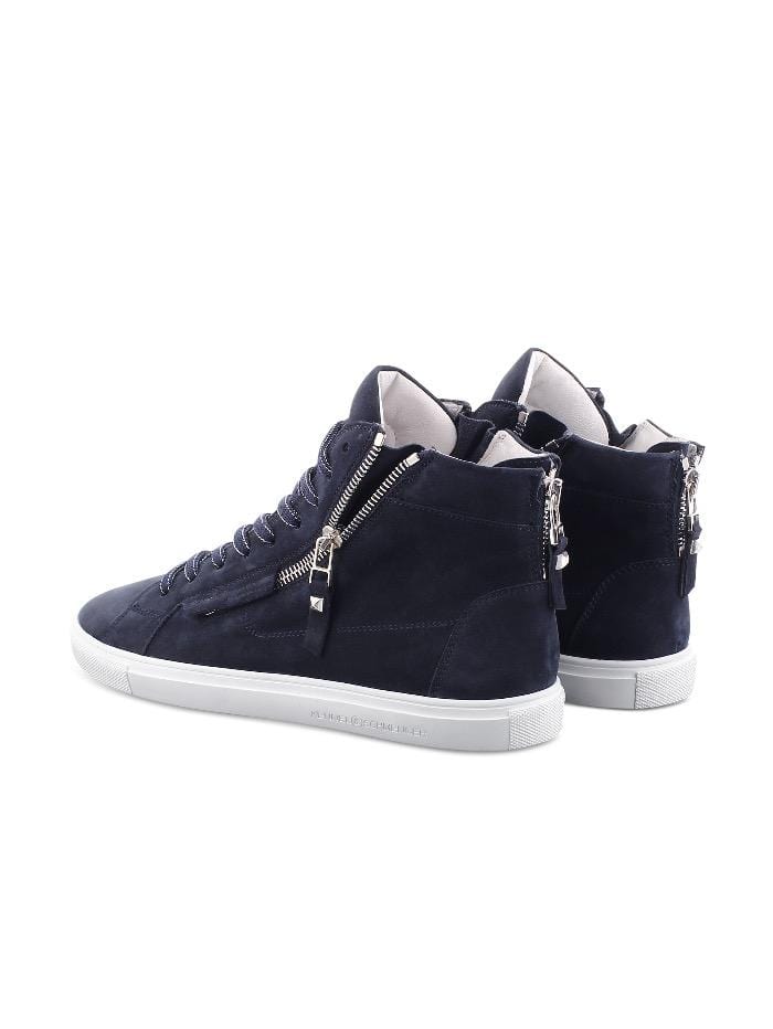 Kennel &amp; Schmenger Shoes Kennel and Schmenger Ocean Navy and White Soft Nubuck Hi Top Trainer 51-15750-659-001 izzi-of-baslow