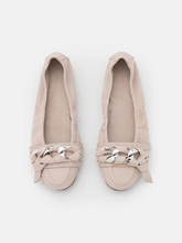 Kennel & Schmenger Shoes Kennel & Schmenger Almond / Silver MALU Ballet Pumps 71-10880-469 izzi-of-baslow