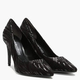 Kennel & Schmenger Shoes Kennel & Schmenger Black Suede and Leather Zebra Court Shoes 21-83500-450 izzi-of-baslow