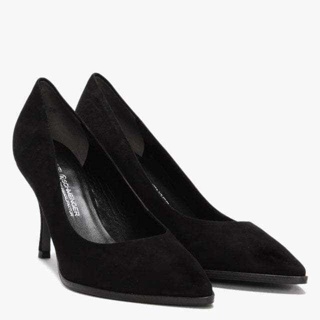 Kennel & Schmenger Shoes Kennel & Schmenger Black Suede Court Shoes 21-77200-480 izzi-of-baslow