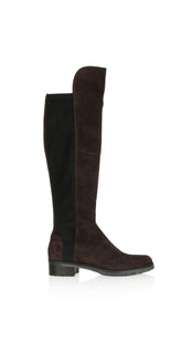 Kennel & Schmenger Shoes Kennel & Schmenger Blues Long Flat Boots in Mocca Suede 81-24160-502 izzi-of-baslow