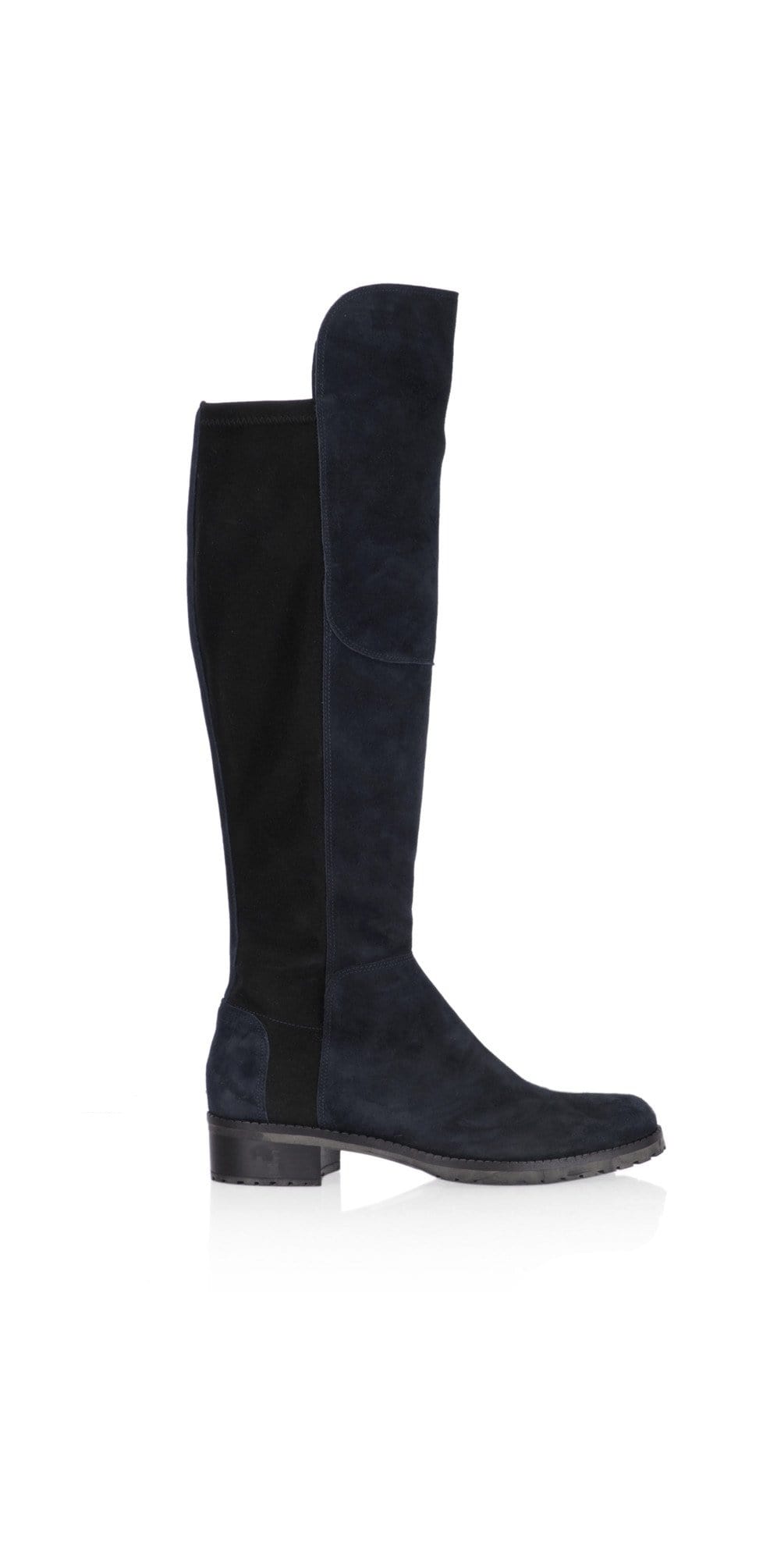 Kennel &amp; Schmenger Shoes Kennel &amp; Schmenger Blues Long Flat Boots in Navy Suede 41-24160-485 izzi-of-baslow