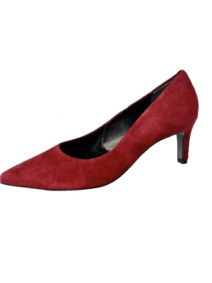 Kennel &amp; Schmenger Shoes Kennel &amp; Schmenger Dark Red Enny suede shoe 41-64600-408 izzi-of-baslow