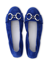 Kennel & Schmenger Shoes Kennel & Schmenger Flat Electric Blue Suede Malu Shoes 91-10040-511 izzi-of-baslow
