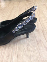 Kennel & Schmenger Shoes Kennel & Schmenger Kitten Heel Jewelled Sling Black 91-46960-310 izzi-of-baslow