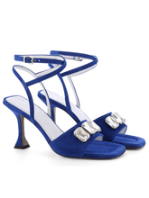Kennel & Schmenger Shoes Kennel & Schmenger Nora Electric Blue Suede Sandals 91-87610-411 izzi-of-baslow