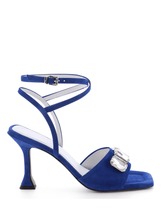 Kennel & Schmenger Shoes Kennel & Schmenger Nora Electric Blue Suede Sandals 91-87610-411 izzi-of-baslow