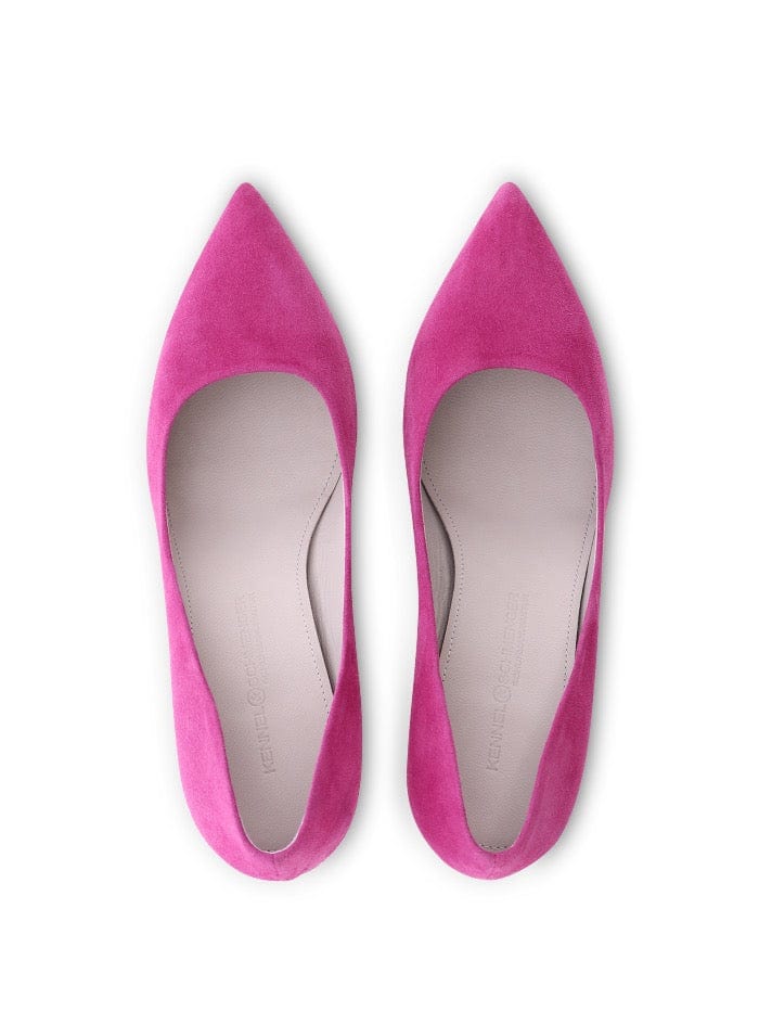 Kennel &amp; Schmenger Shoes Kennel &amp; Schmenger Pink ROME Suede Court Shoe 71-72500-399 izzi-of-baslow