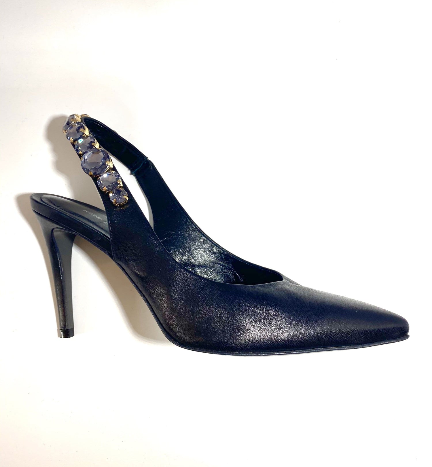 Kennel &amp; Schmenger Shoes Kennel &amp; Schmenger Sling Back Court With Jewels Black 91-83930-310 izzi-of-baslow