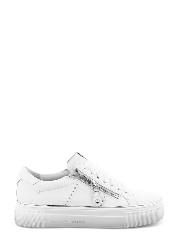 Kennel &amp; Schmenger Shoes Kennel &amp; Schmenger White Wonder Zip Trainers 71-14110-627 001 izzi-of-baslow