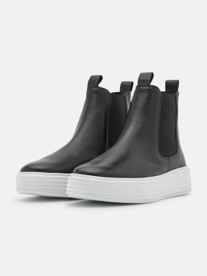 Kennel &amp; Schmenger Shoes Kennel &amp; Schmenger Wonder Black Leather Ankle Boots White Sole 71-14050-520 izzi-of-baslow