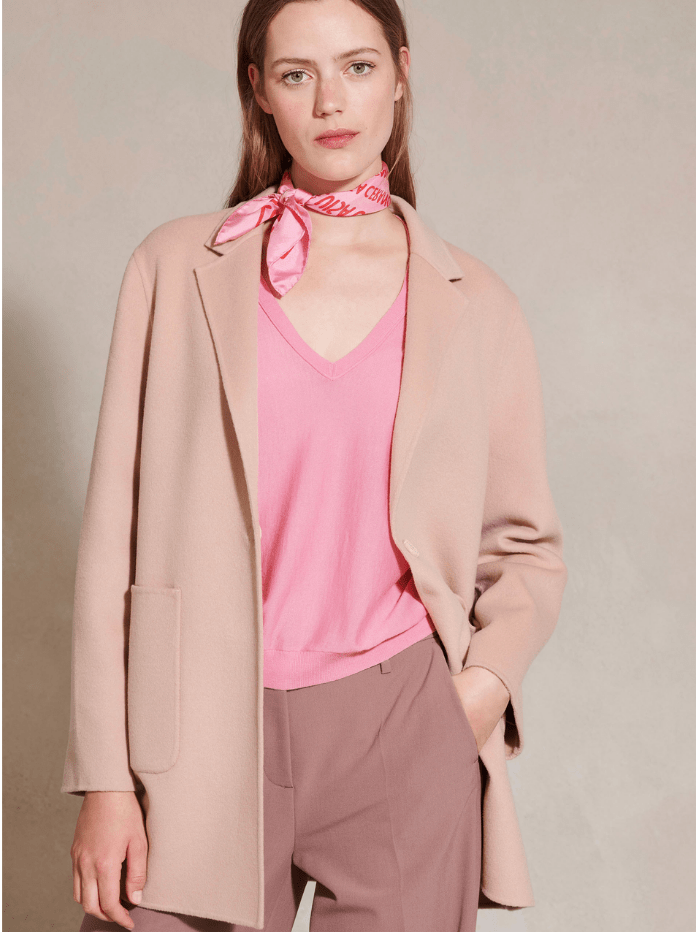 Luisa Cerano Coats and Jackets Luisa Cerano Nude Cashmere Blazer Jacket 458140 4080 izzi-of-baslow