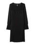 Luisa Cerano Dresses Luisa Cerano Black Dress With Pleats 798004/2108 001 izzi-of-baslow