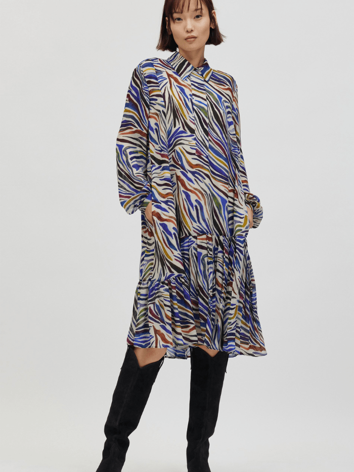 Luisa Cerano Dresses Luisa Cerano Multi Animal Print Shirt Dress 768259 3424 7049 izzi-of-baslow