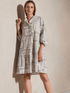 Luisa Cerano Dresses Luisa Cerano Off White Monochrome Printed Dress 758289 3354 1031 izzi-of-baslow
