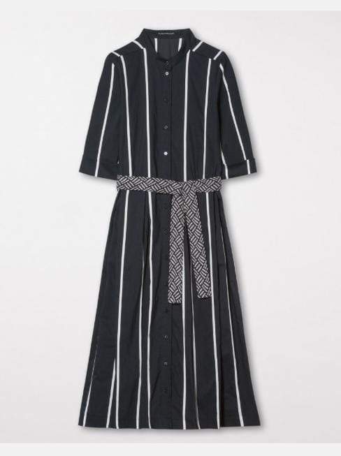 Luisa Cerano Dresses Luisa Cerano Stripe Shirt Dress Dark Blue and White 718124/2444 izzi-of-baslow