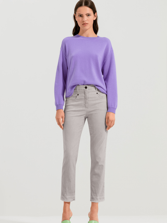 Luisa Cerano Jumper Luisa Cerano Lilac Cashmere Sweater 158045 5871 0842 izzi-of-baslow