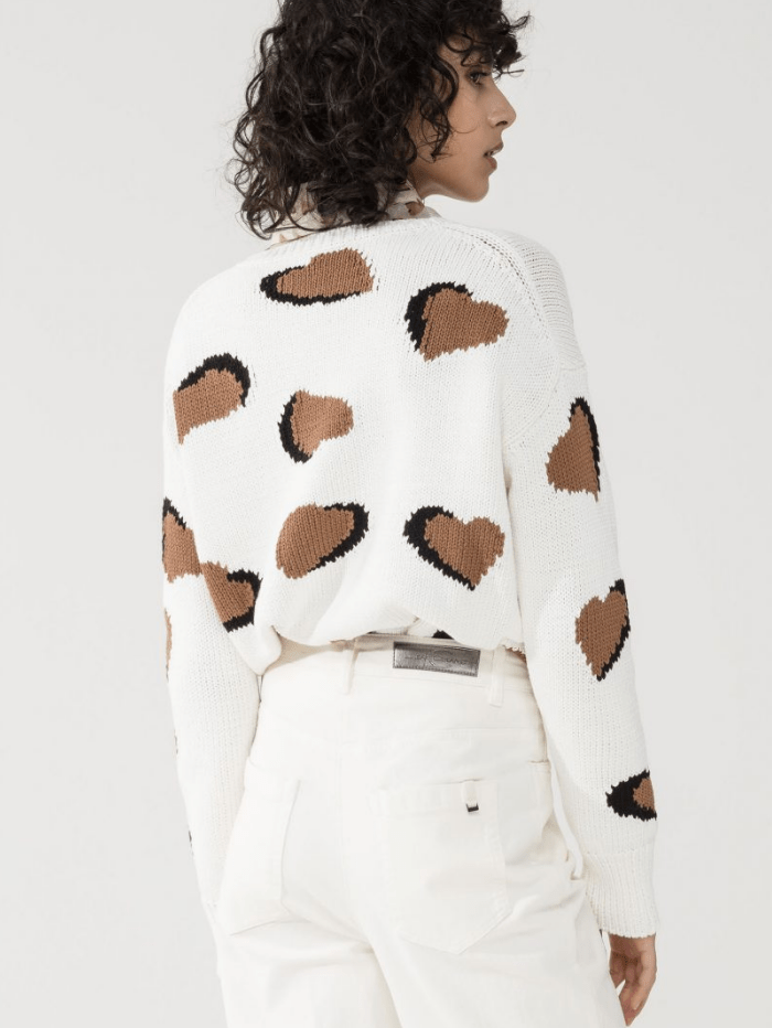 Luisa Cerano Knitwear Luisa Cerano Animal Print Sweater 138852/5861 izzi-of-baslow