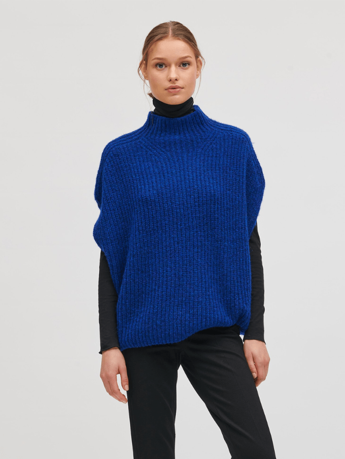 Luisa Cerano Knitwear Luisa Cerano Blue Knitted Pull Over 168121 5292 0249 izzi-of-baslow