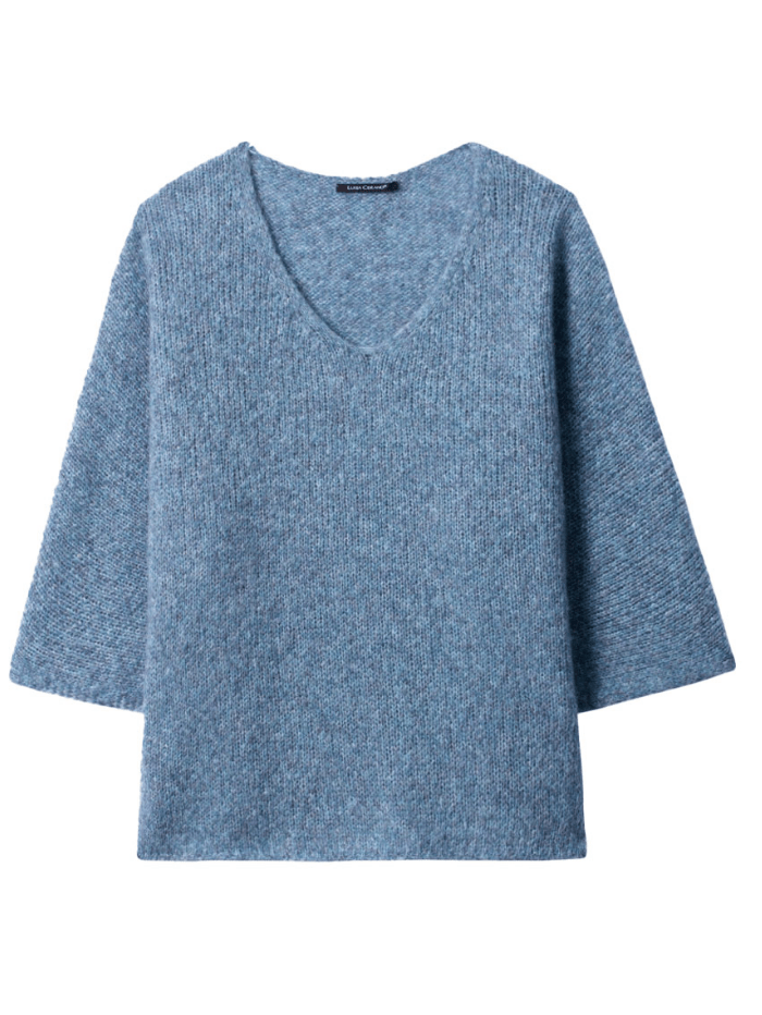 Luisa Cerano Knitwear Luisa Cerano Blue Wool Jumper 148916/5292 izzi-of-baslow