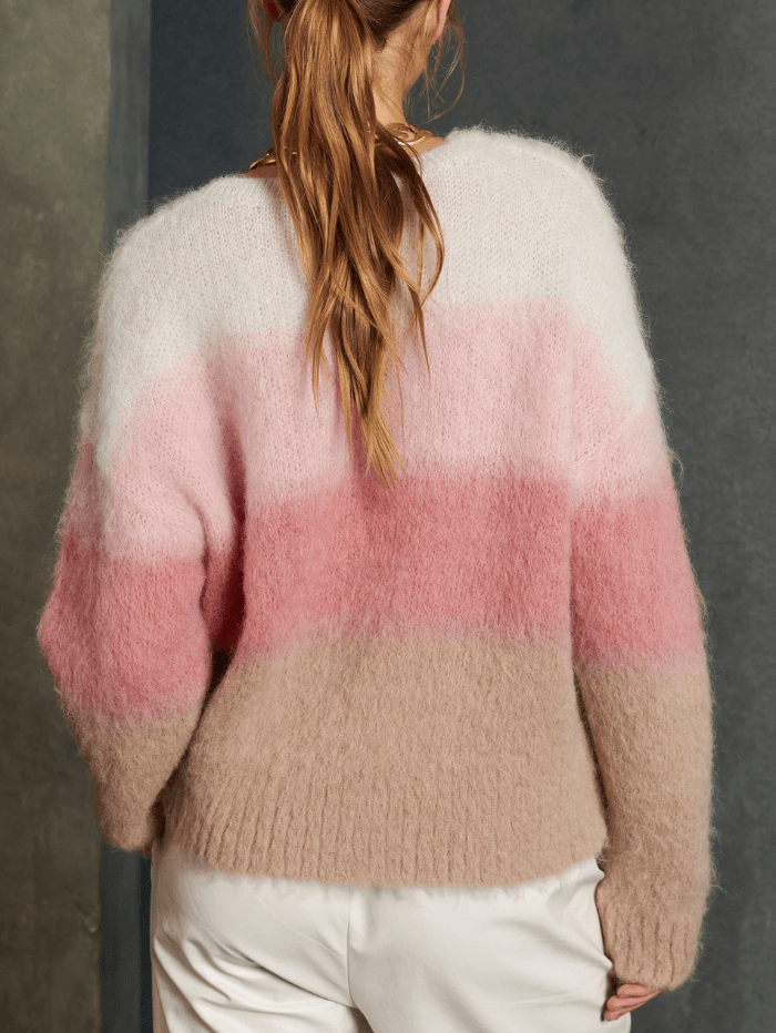 Luisa Cerano Knitwear Luisa Cerano Pink Ombre Wool Jumper 148979/5295 izzi-of-baslow