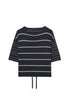 Luisa Cerano Knitwear Luisa Cerano Stripe Jumper With Waist Drawstring 118703/5876 izzi-of-baslow